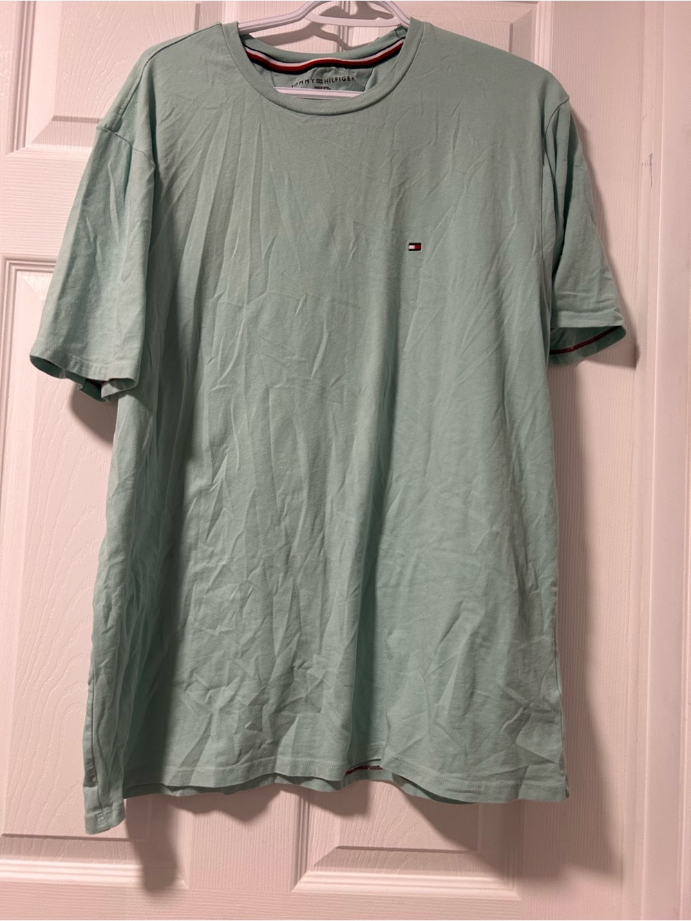 Tommy Hilfiger Men's Light Mint Crew Neck Tee
